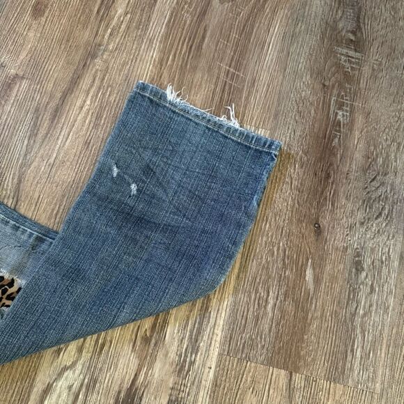 American Rag Cie Distressed Bootcut Jeans Size 3-S - Picture 6 of 12